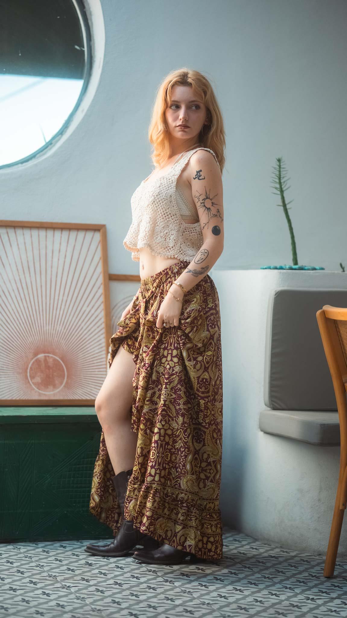 Bohemian Dreamer İpek Şort Etek