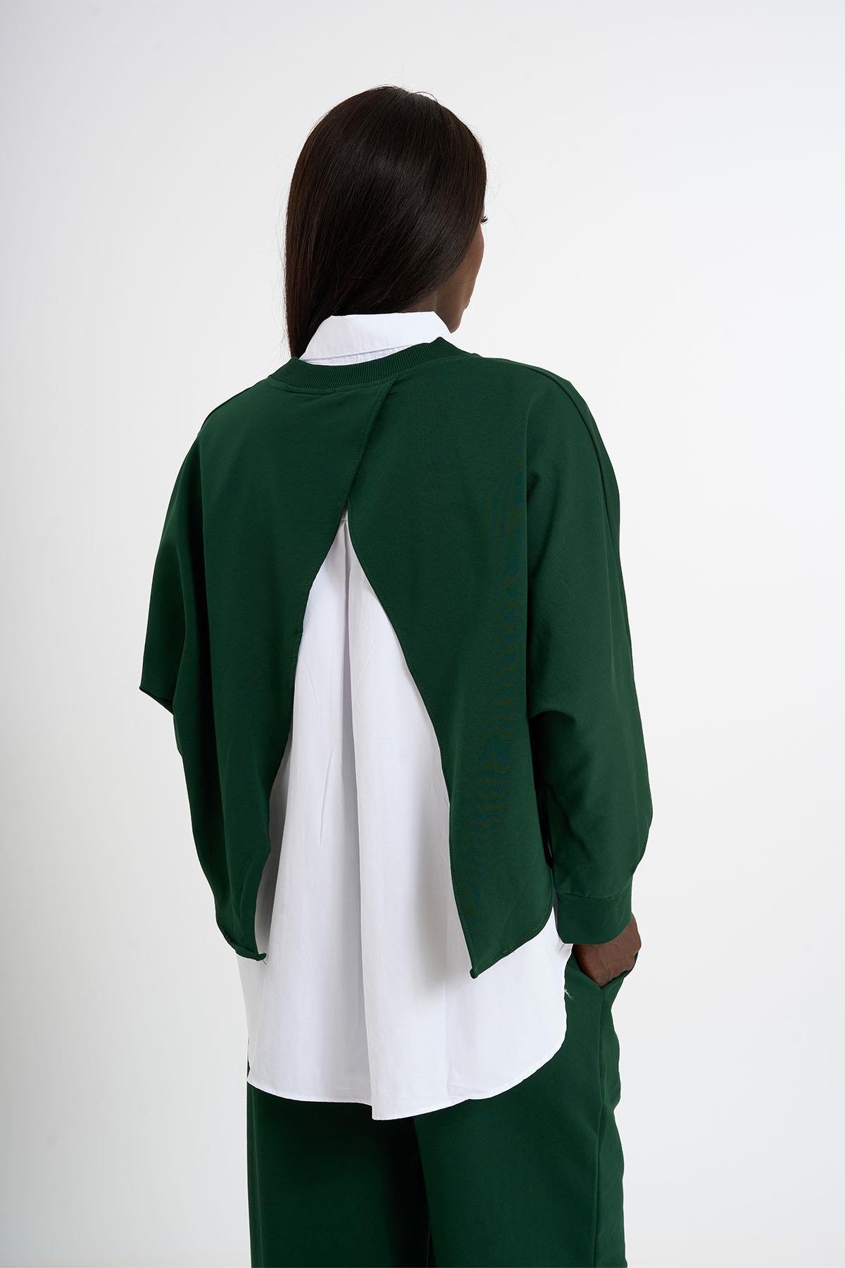3 Lü spor penye takim DARK GREEN