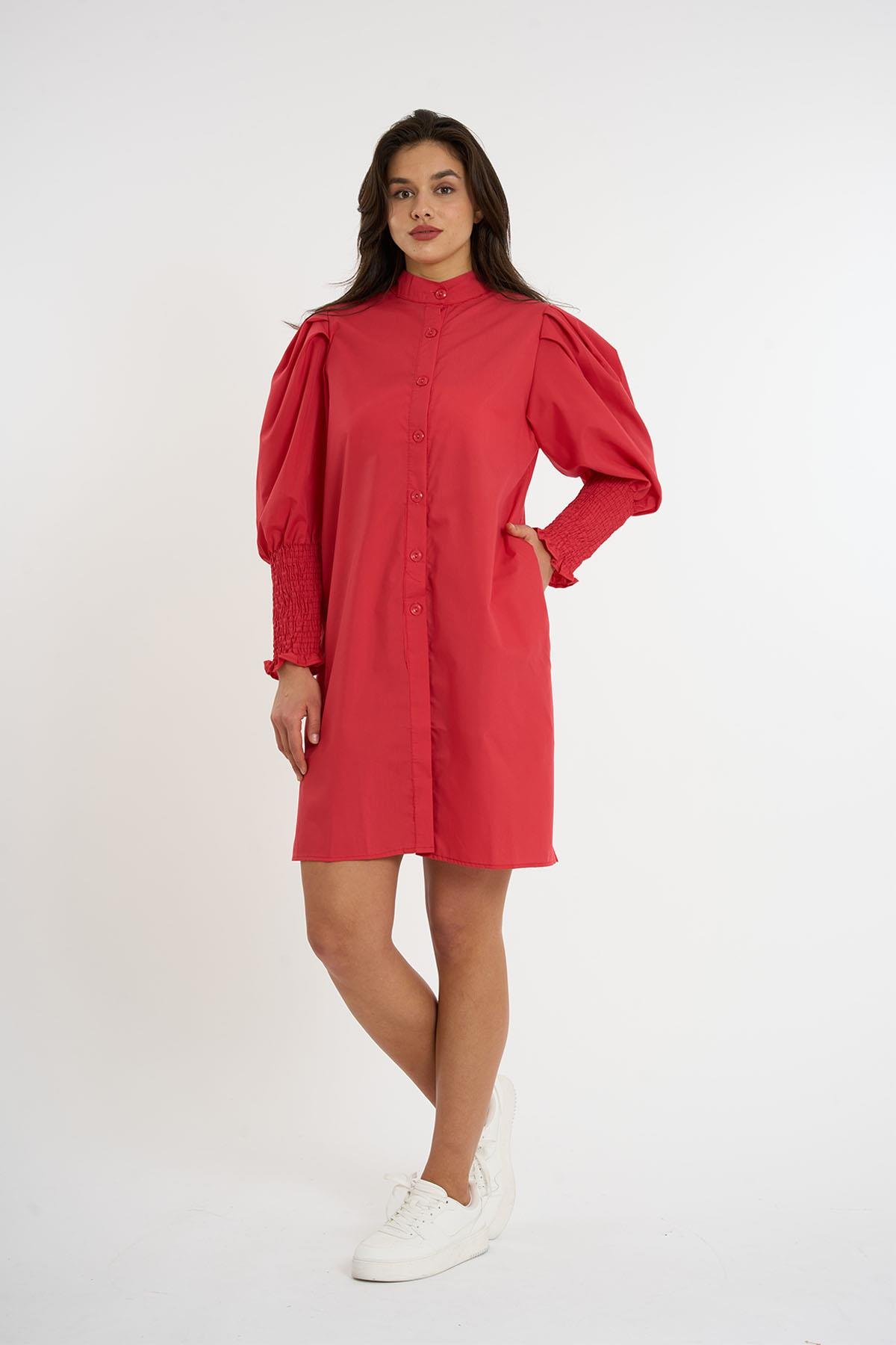 GIPELI SLEEVE SHIRT RED