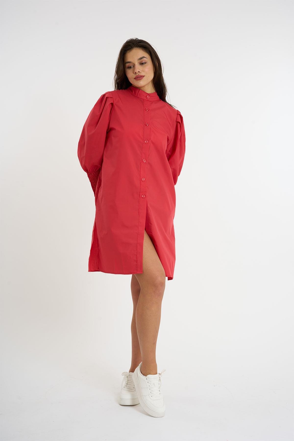 GIPELI SLEEVE SHIRT RED