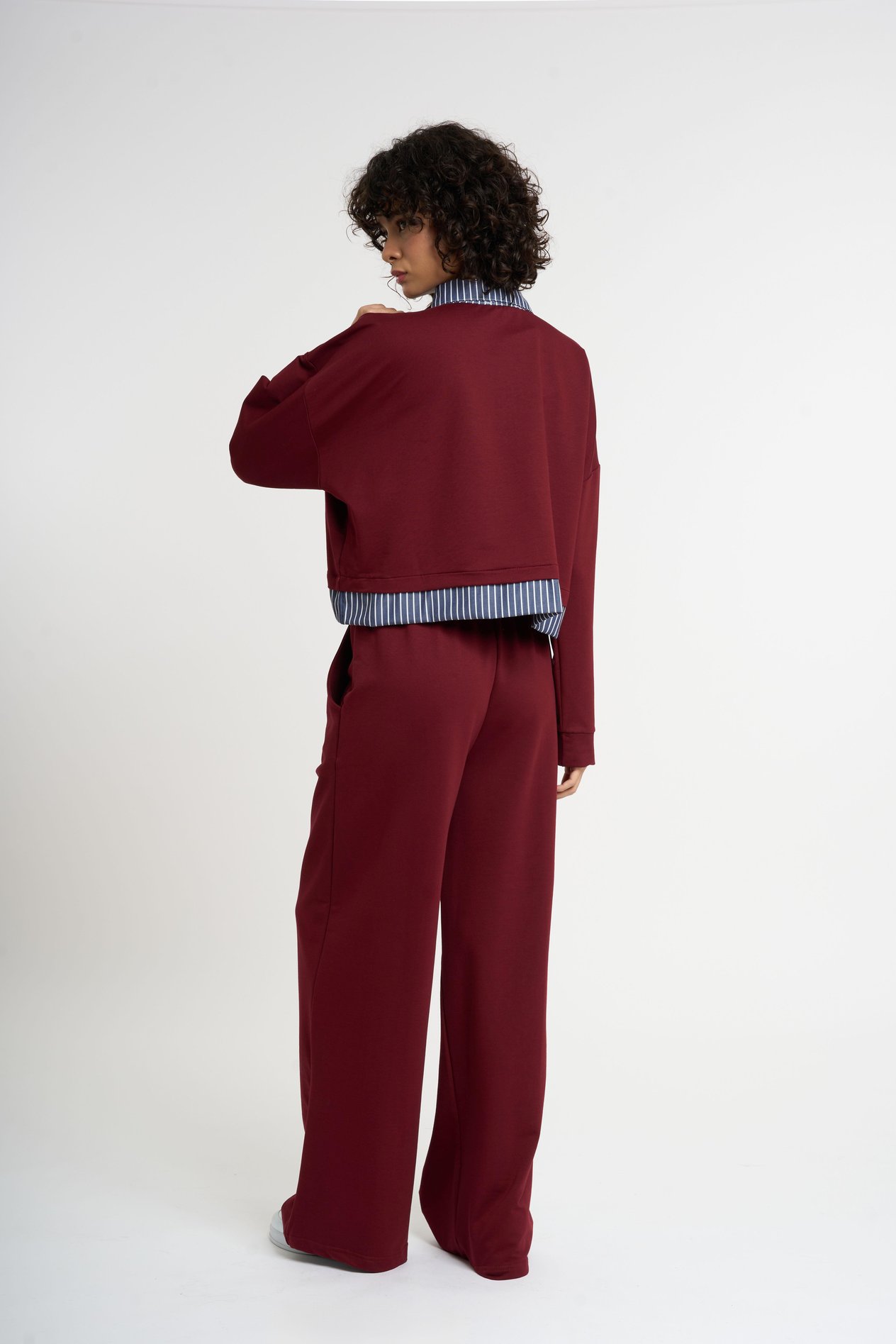 Ensemble de survêtement à col chemise | Bourgogne