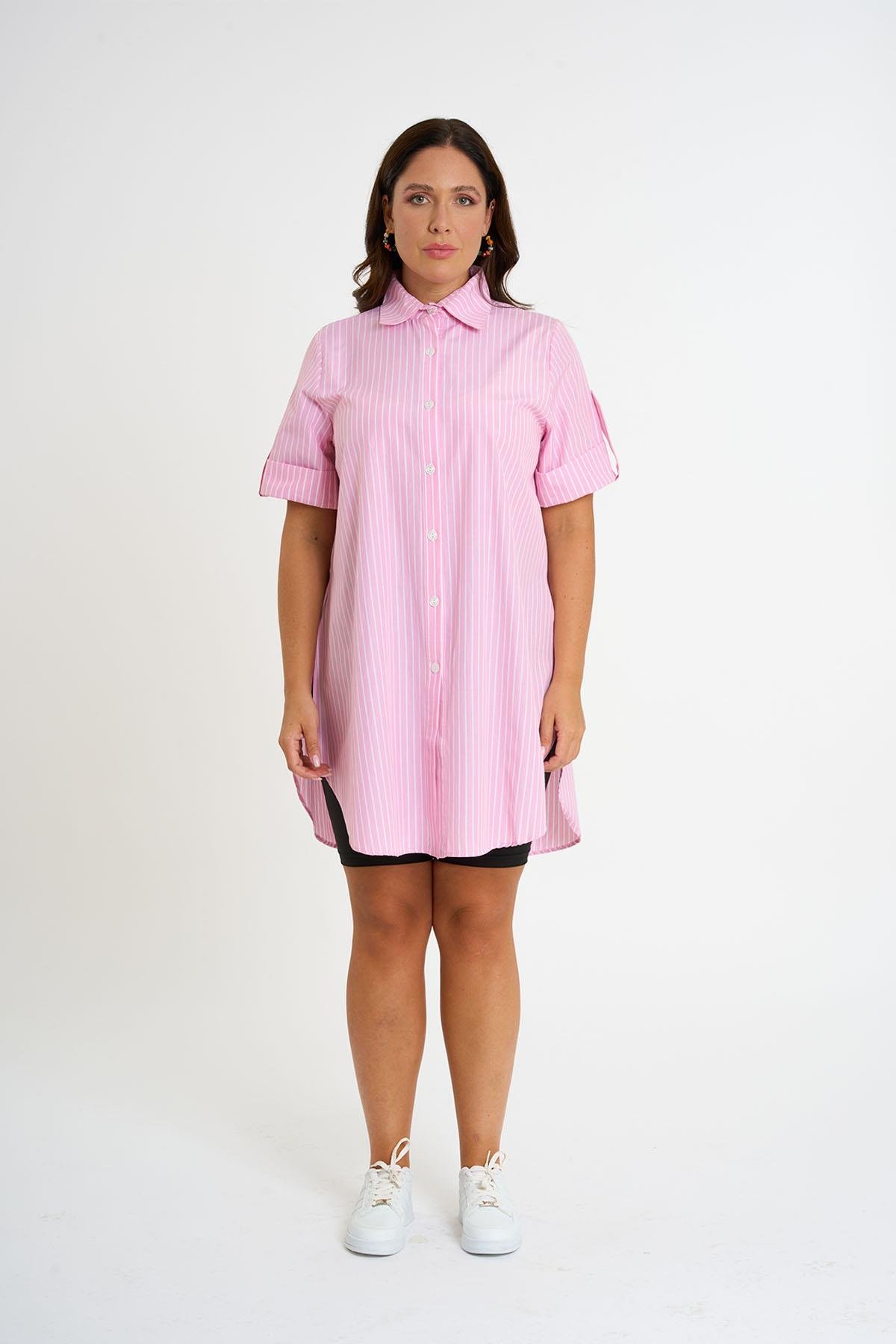 ÇİZGİLİ GÖMLEK cizgili Pink