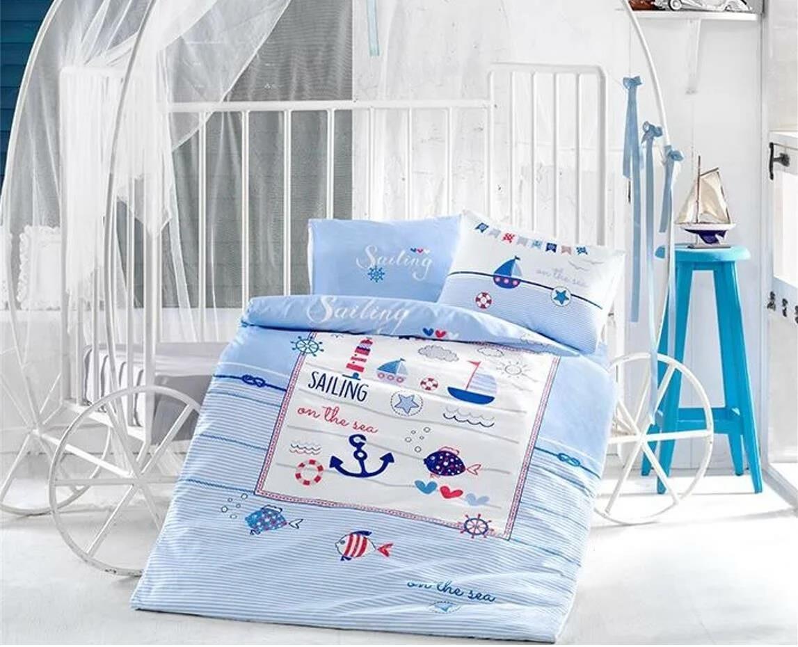 Clasy Sailing Fish Bebek Nevresim Takımı - Güzel Home - Bebek Nevresim Takımı