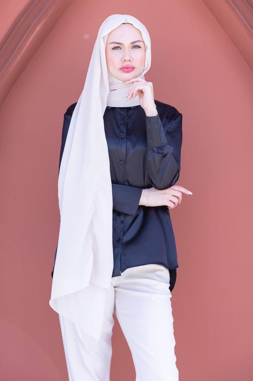 Sayra Shawl Kadın Krem Boneli Şal