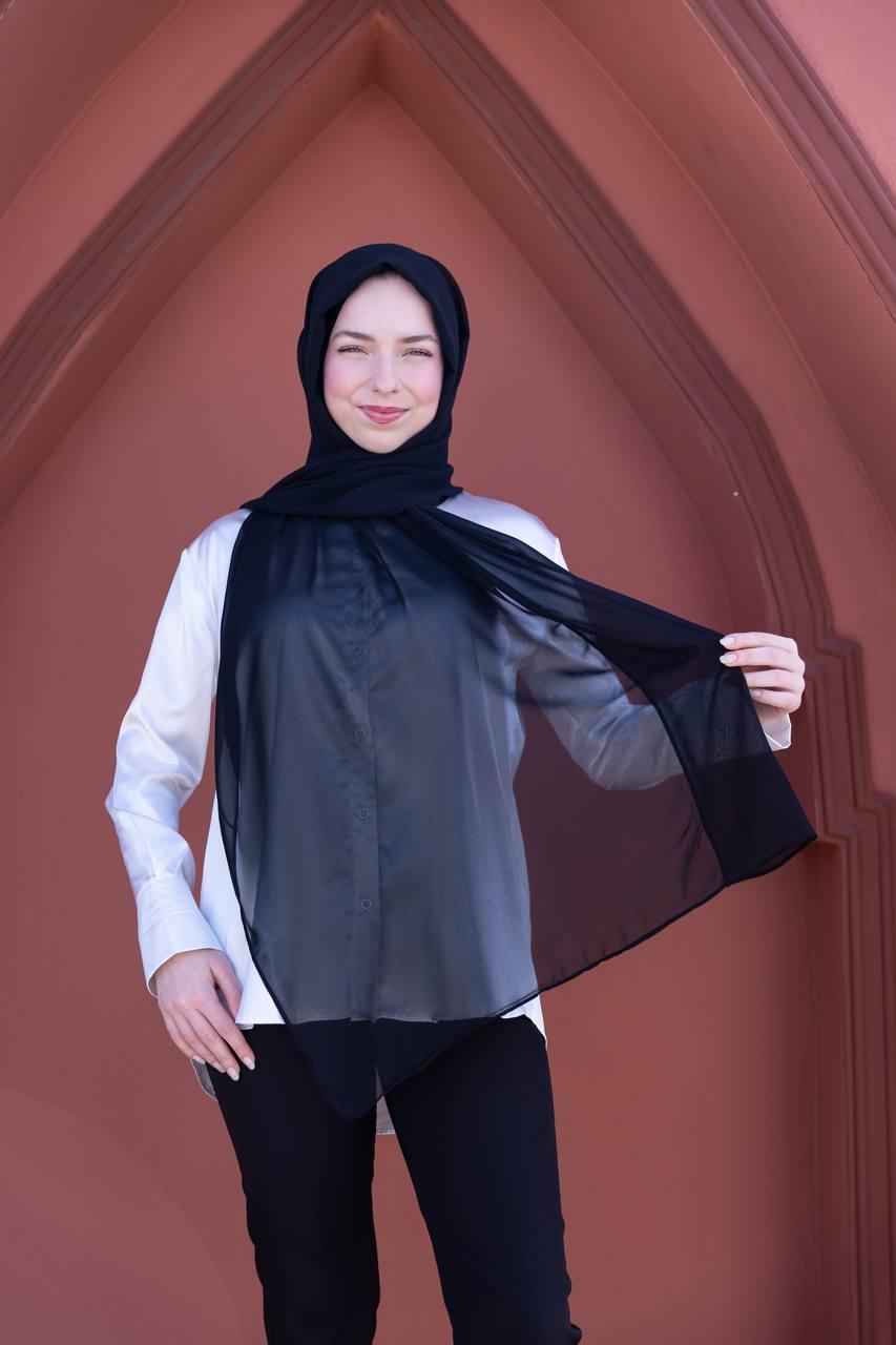 Sayra Shawl Kadın Siyah Boneli Şal