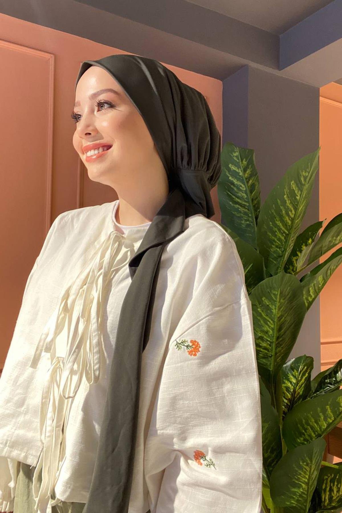 Shawl Haki Yeşil