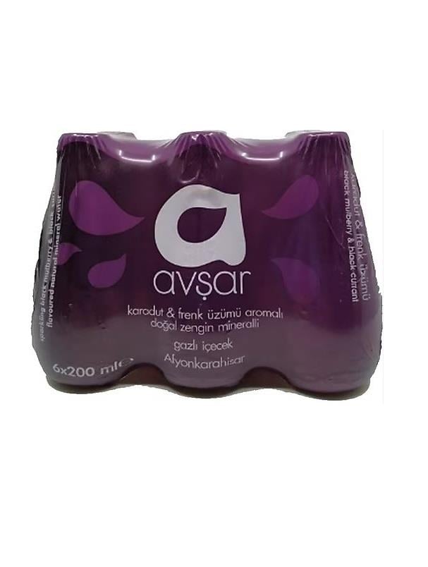AVŞAR KARADUT & FRENK ÜZÜMÜ SODA 200 ML 6 ADET
