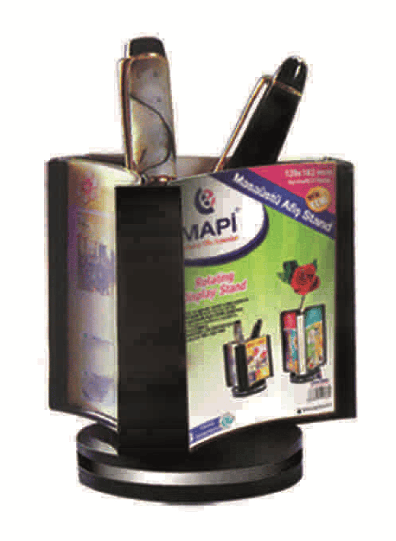 MAPİ 3 YÖNLÜ AFİŞ TAŞIYICI STAND (DÖNERLİ SİSTEM) (128X128)