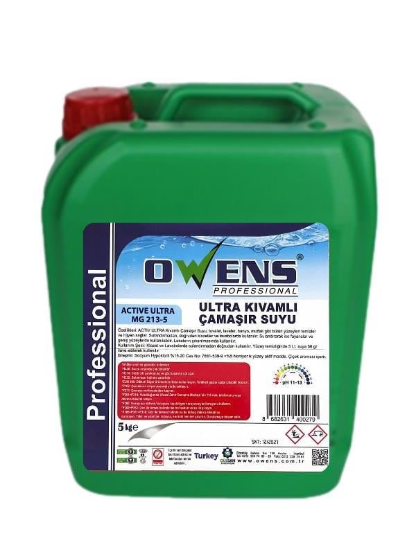 OWENS ULTRA KIVAMLI ÇAMAŞIR SUYU 5 KG