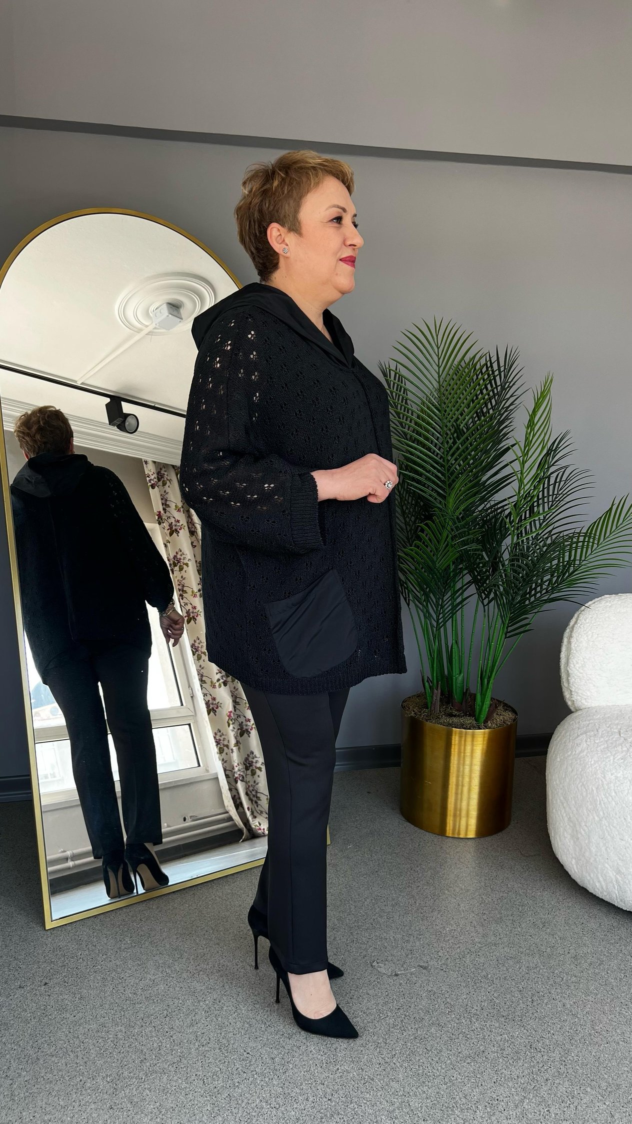 Selma Büyük Beden Merserize Bluz