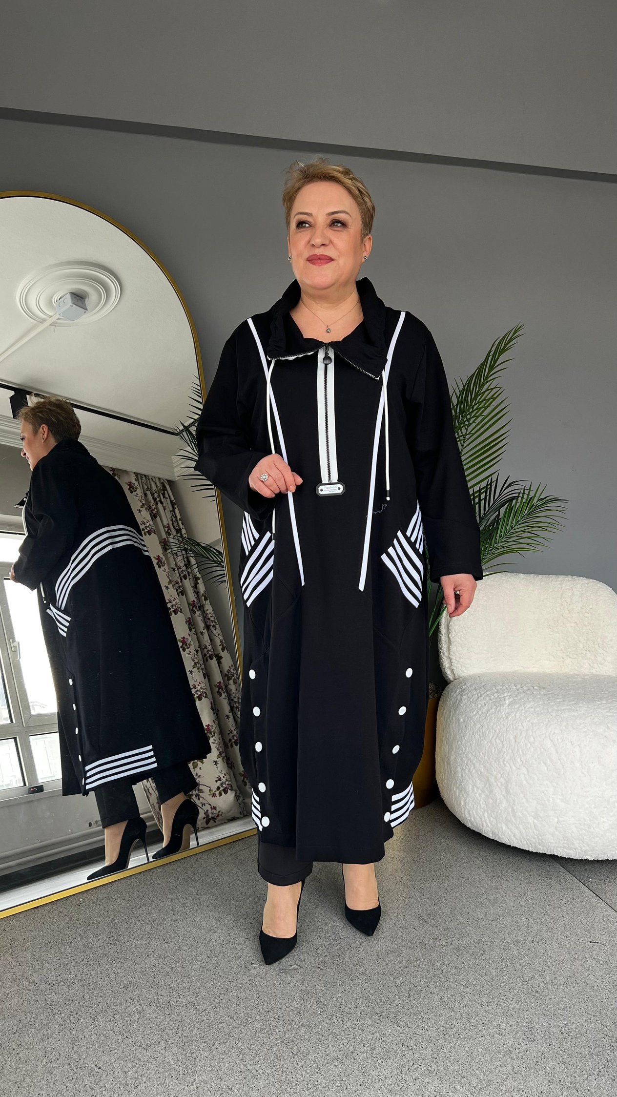 Selma Büyük Beden Spor Tunik Elbise