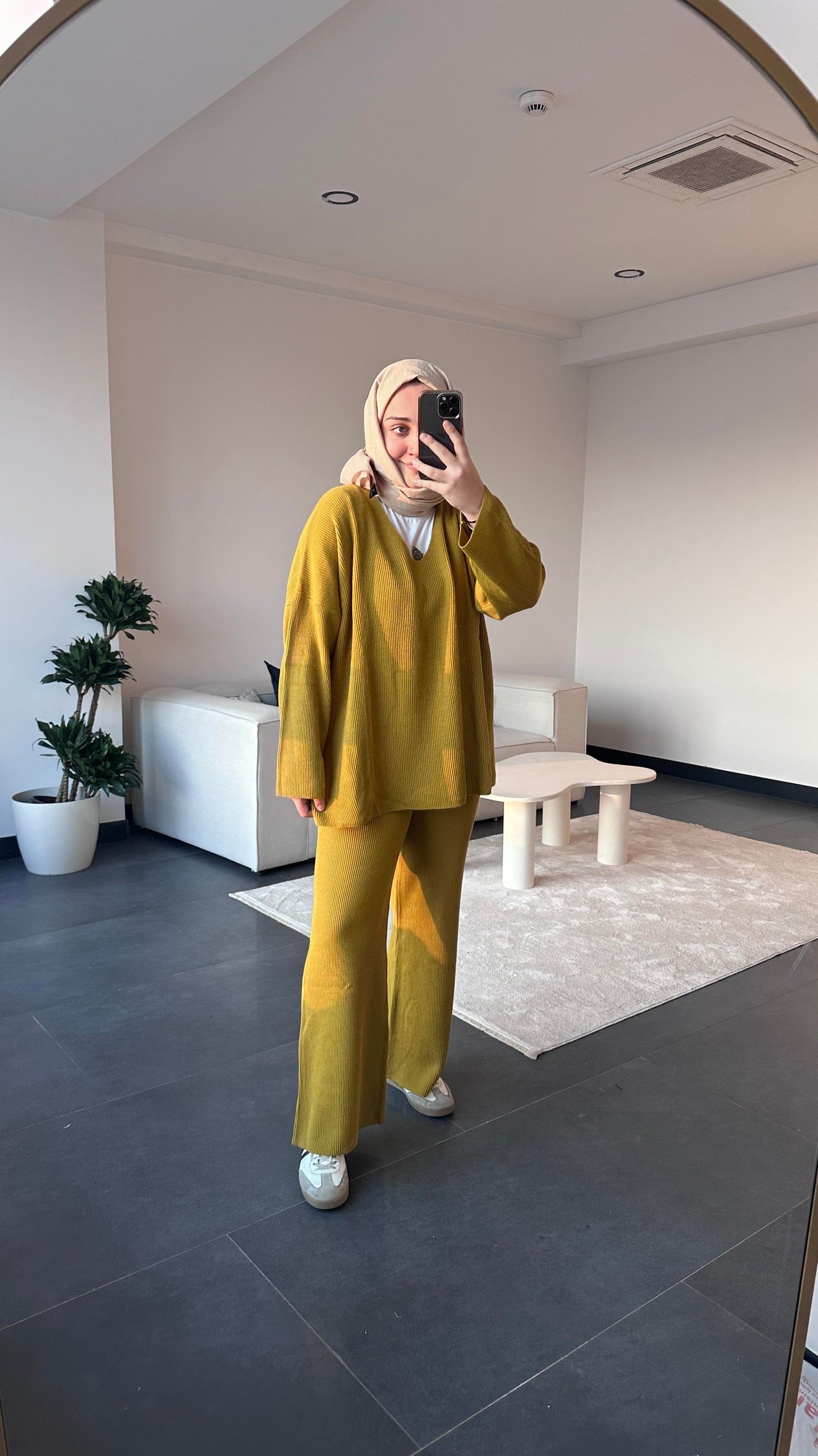 Triko Takım - Hardal Rengi
