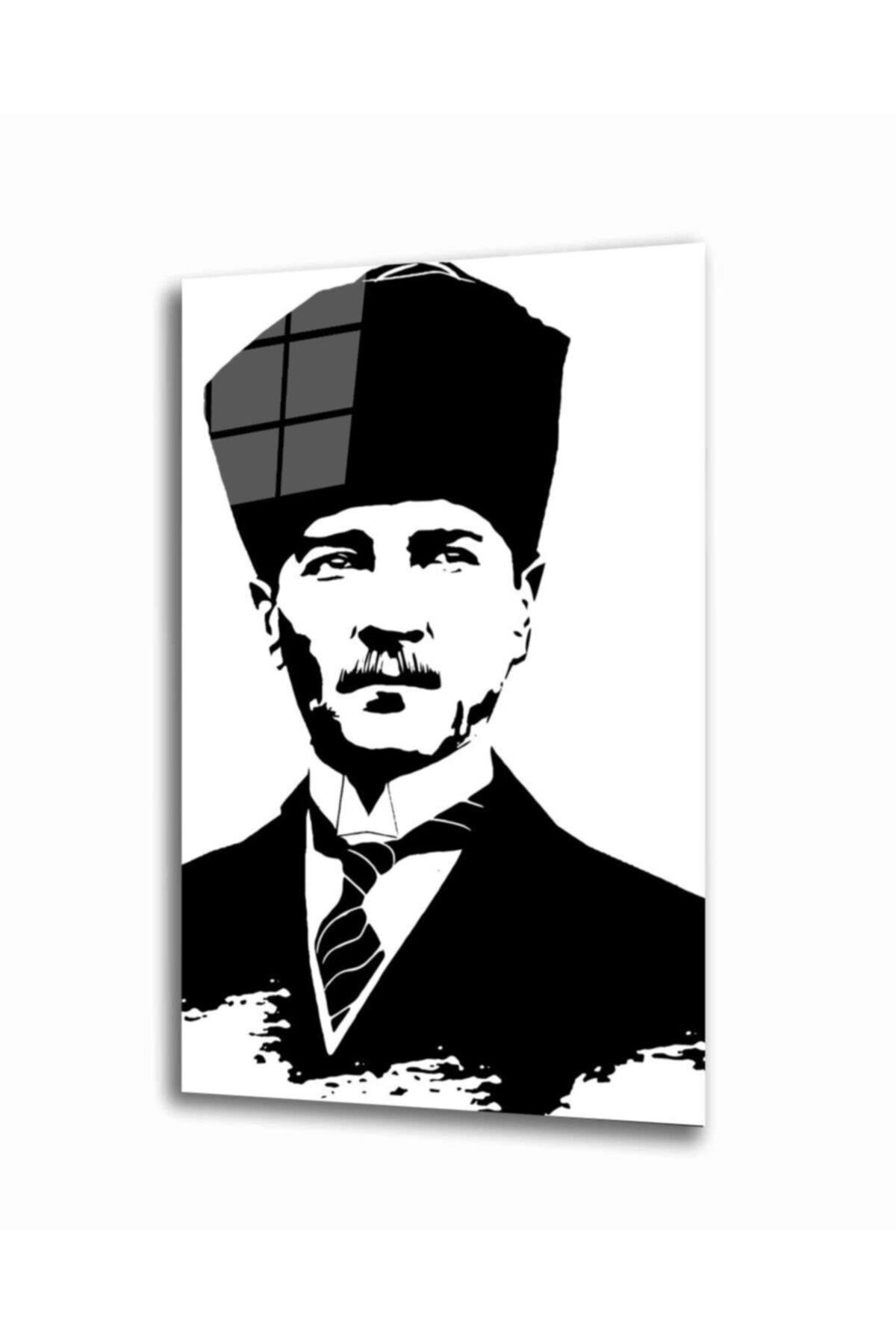 Atatürk Cam Tablo 4 Mm Dayanıklı Temperli Cam