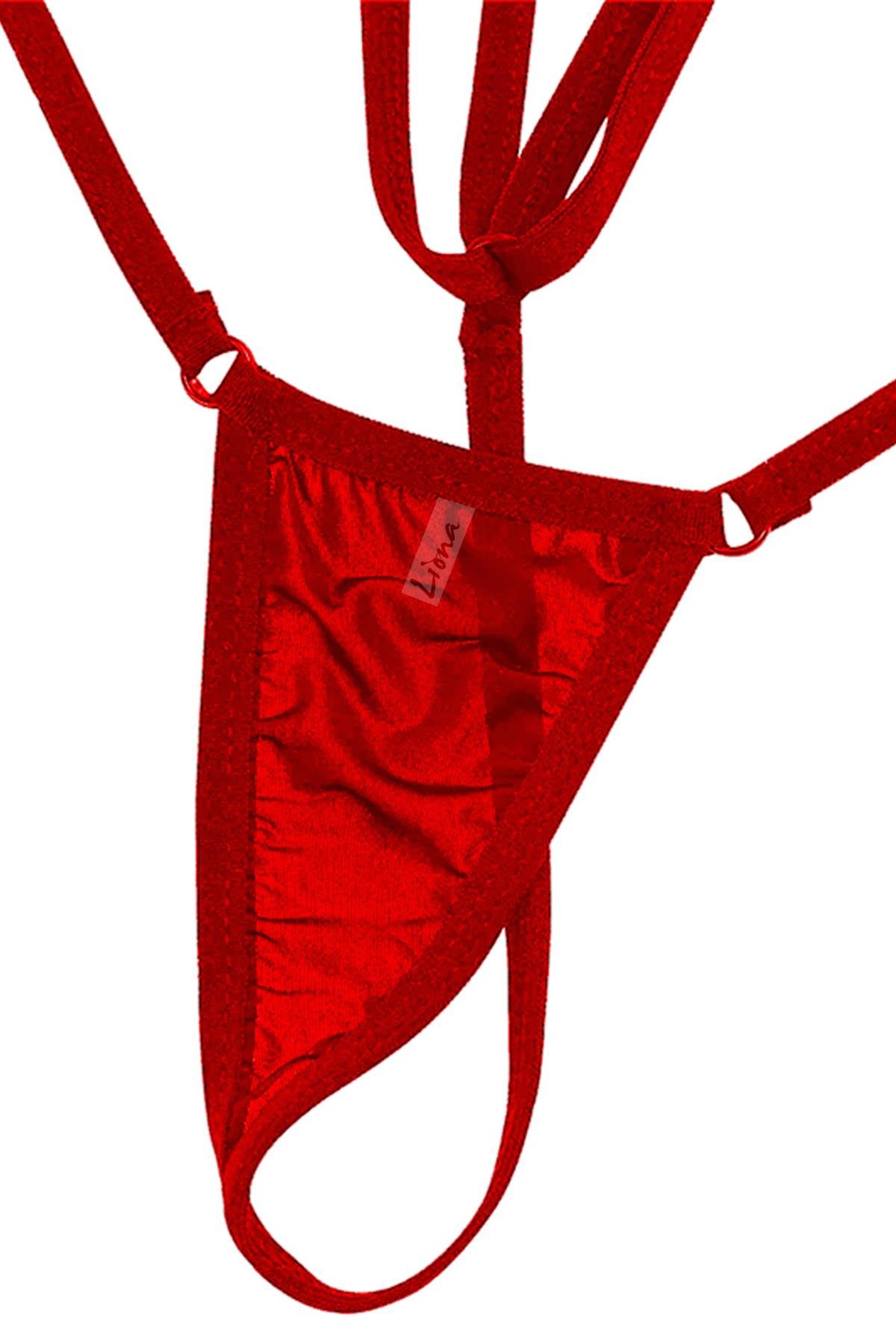 Beruflic Kadın Kırmızı Askılı Fantezi G String İç Çamaşırı