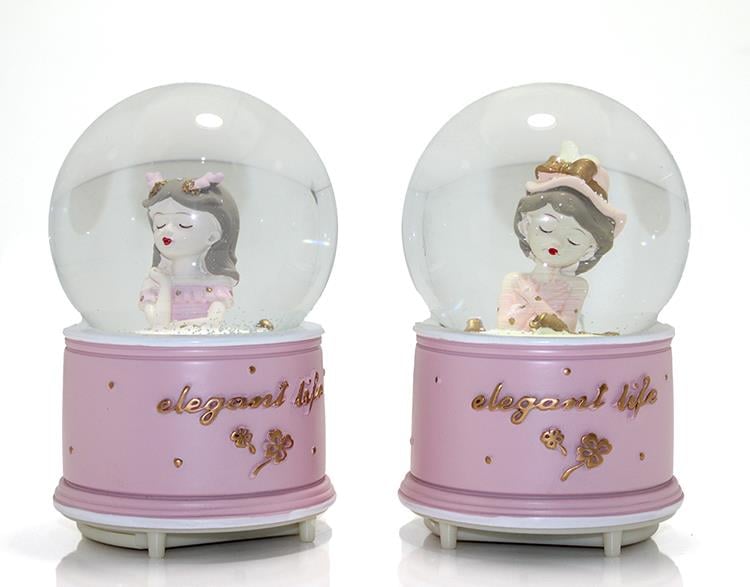 Kar Küresi Püskürtmeli Işıklı Müzikli Küre 16 Cm Alk279