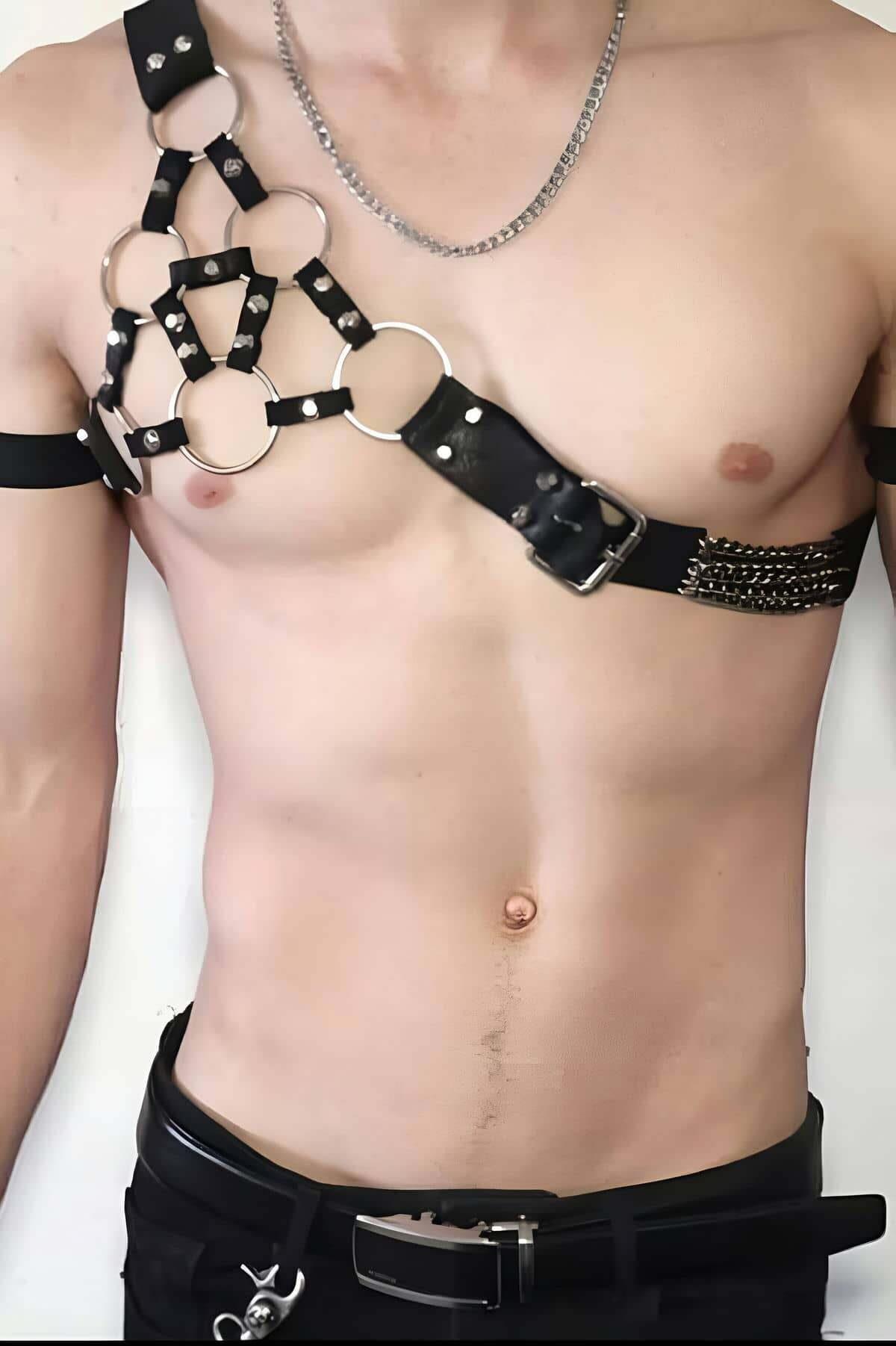 Omuzdan Tek Akılı Erkek Harness - Brfm101