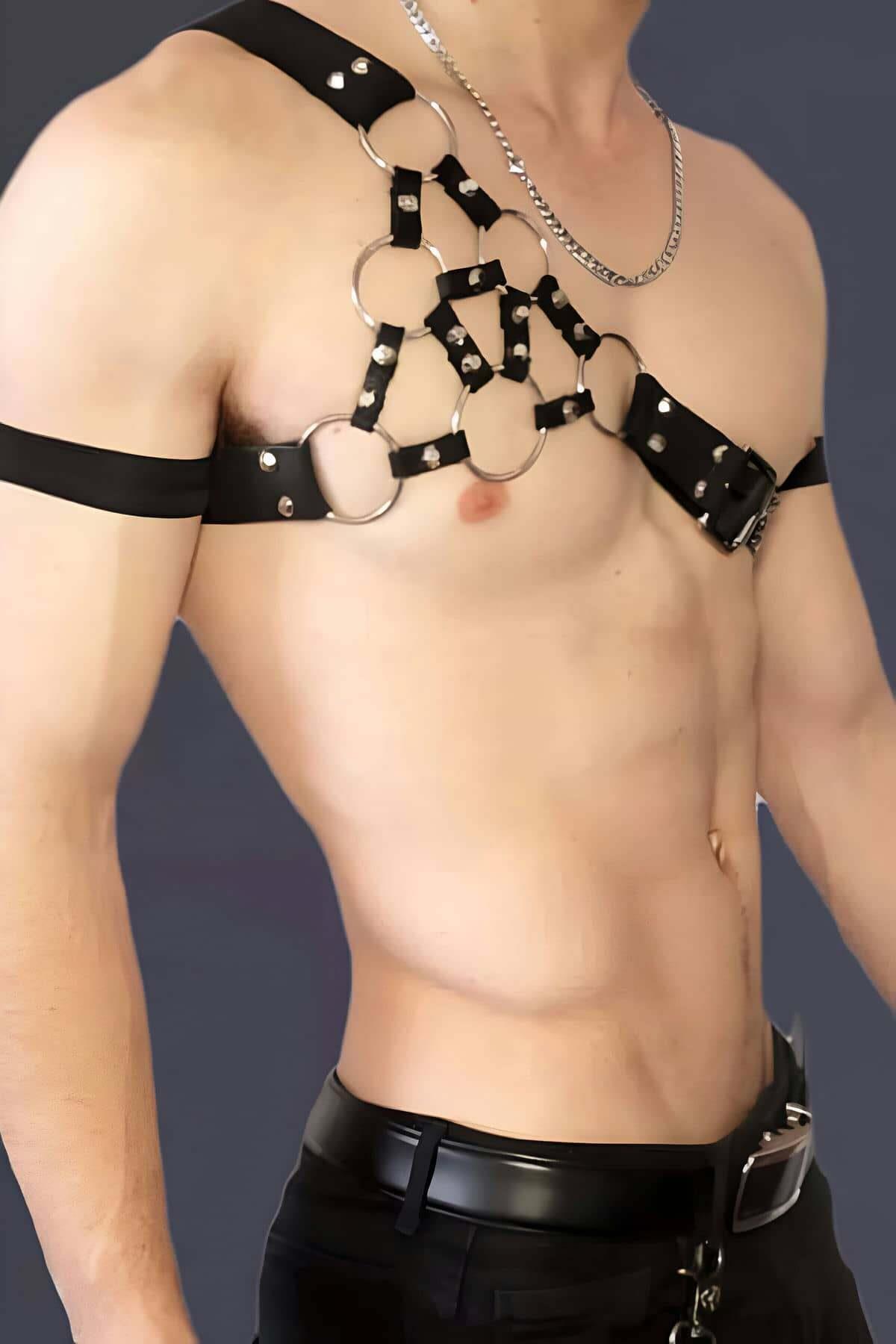 Omuzdan Tek Akılı Erkek Harness - Brfm101