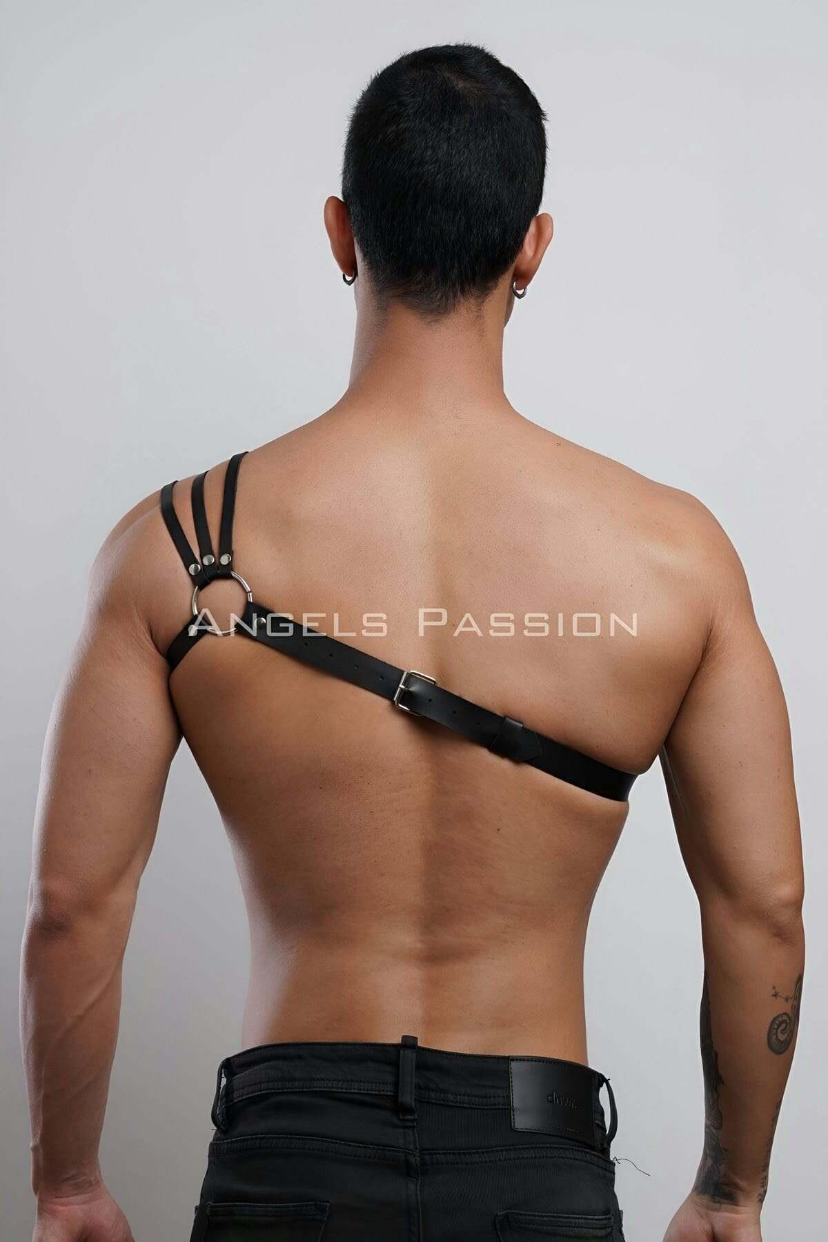 Omuzu Detaylı Şık Erkek Omuz Harness - Erkek Göğüs Harness - Brfm45