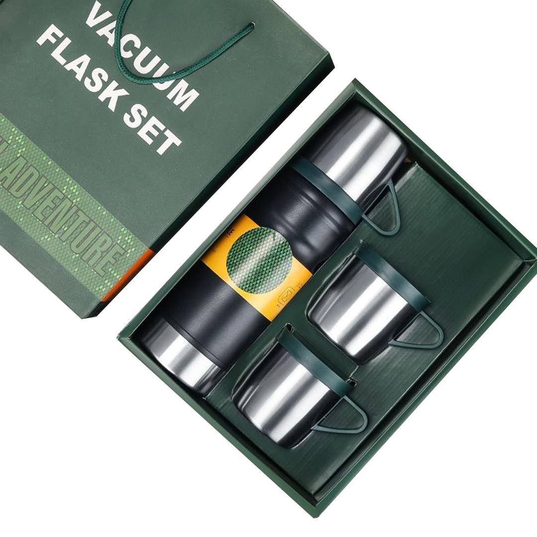 Paslanmaz Çelik 680 Ml Vakumlu Termos Seti (4172)