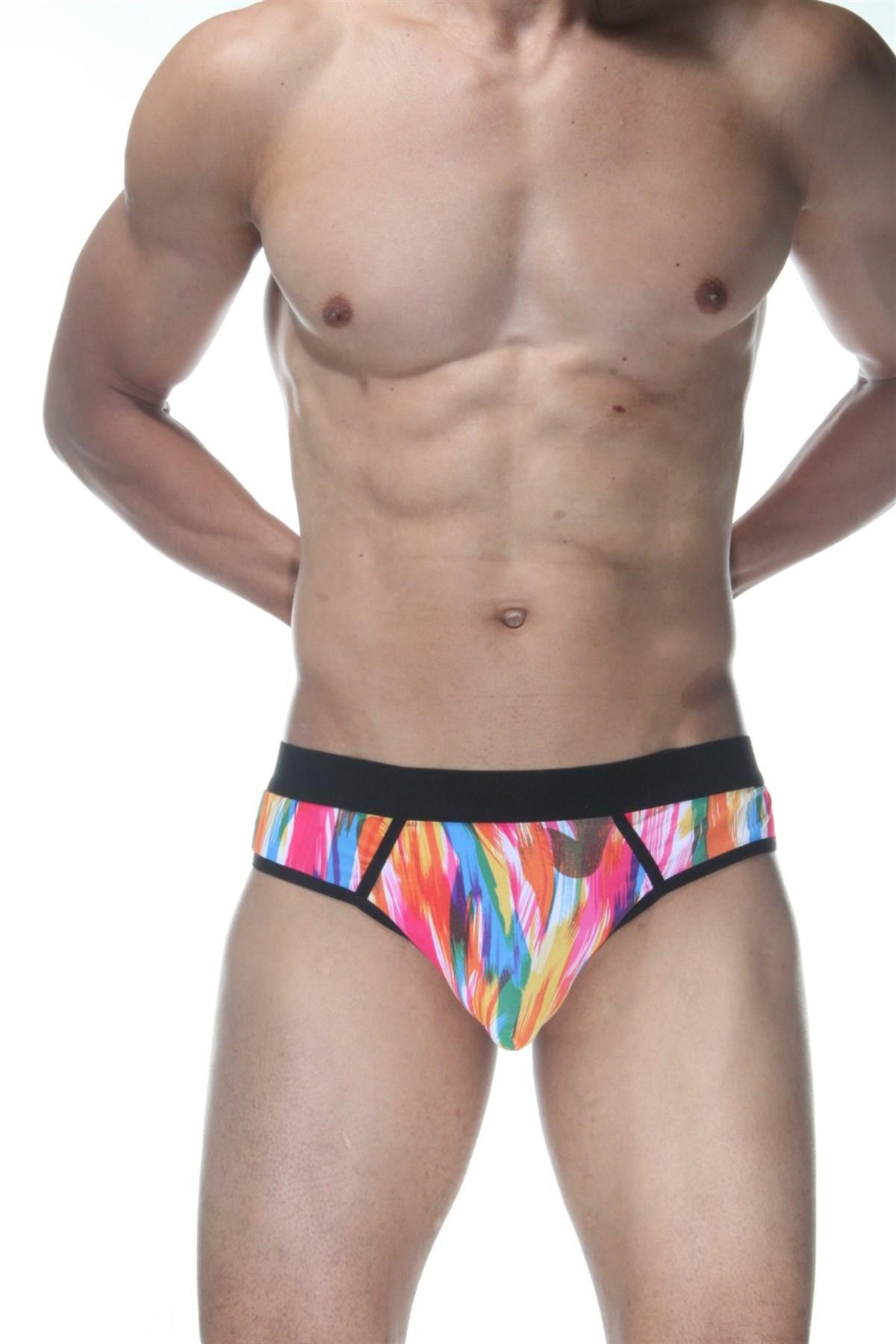 Renkli Jockstrap Fantezi İç Giyim