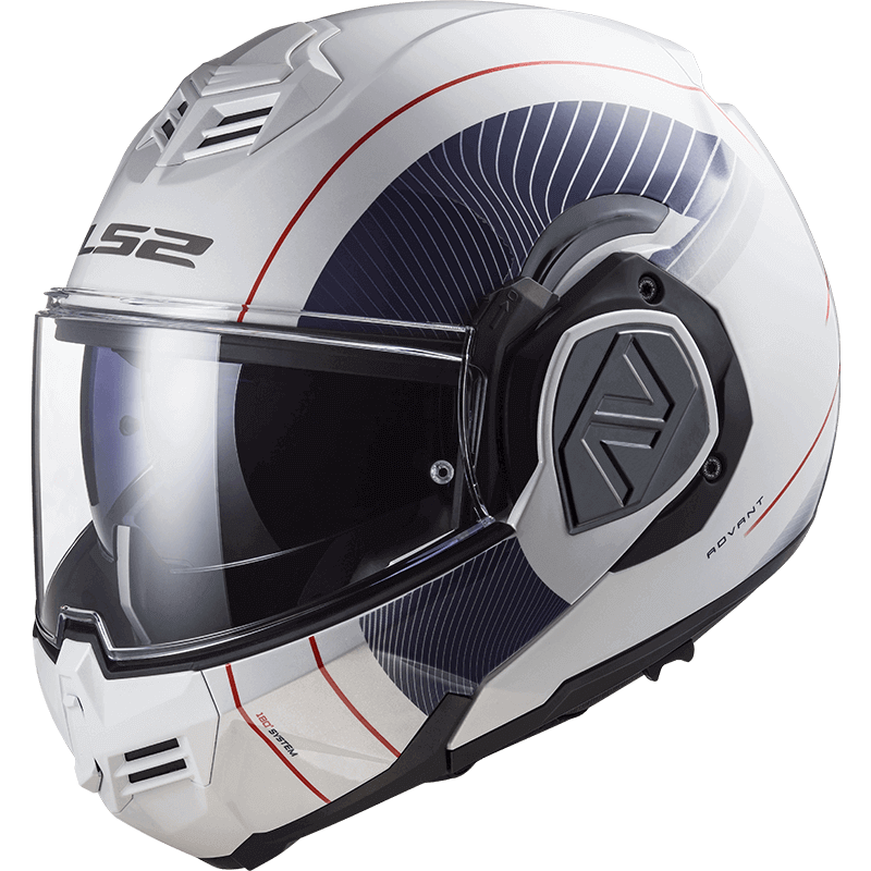 LS2 ADVANT COOPER WHITE BLUE KASK 