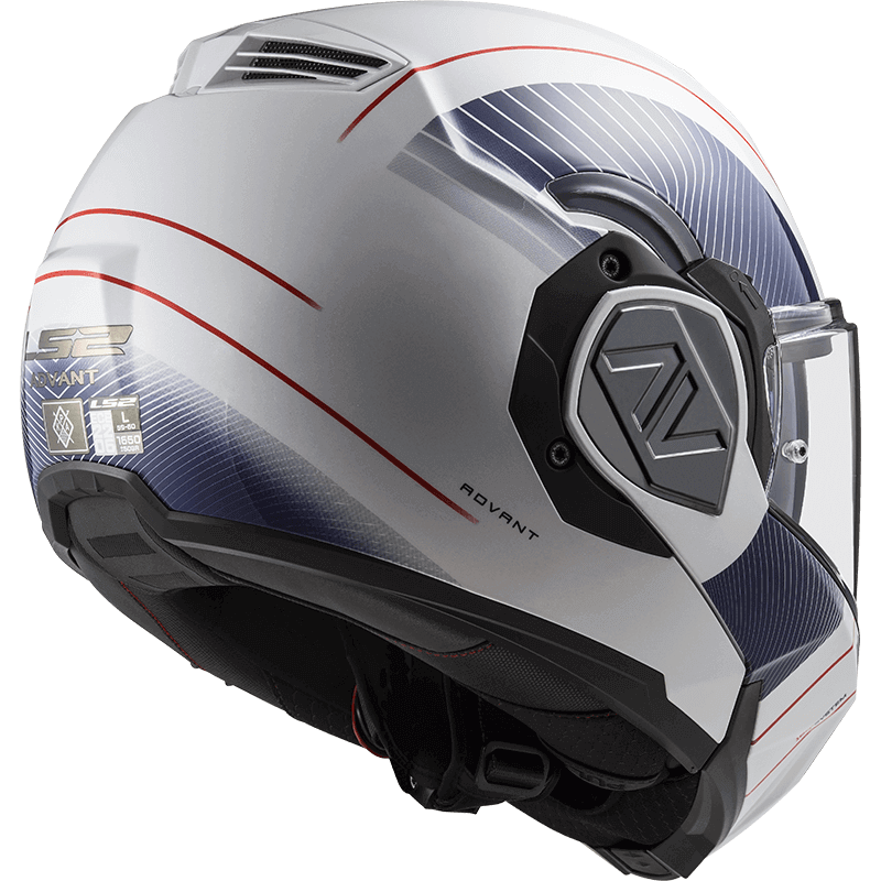LS2 ADVANT COOPER WHITE BLUE KASK 