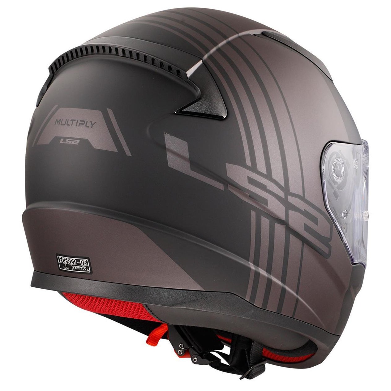 LS2 RAPID MULTIPLY MATT BLACK-GREY