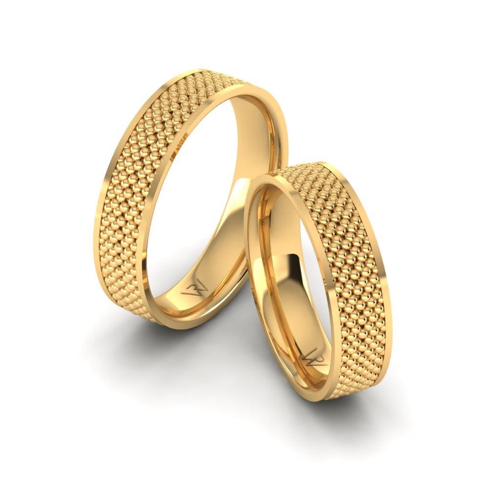 Moderne Eheringe von Eleganta aus Gelbgold 