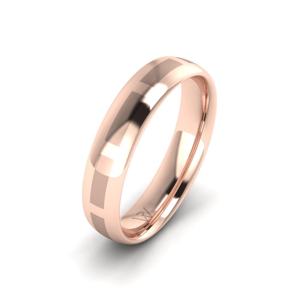 Klassische Herren-Eheringe InfiniteBliss Roségold 