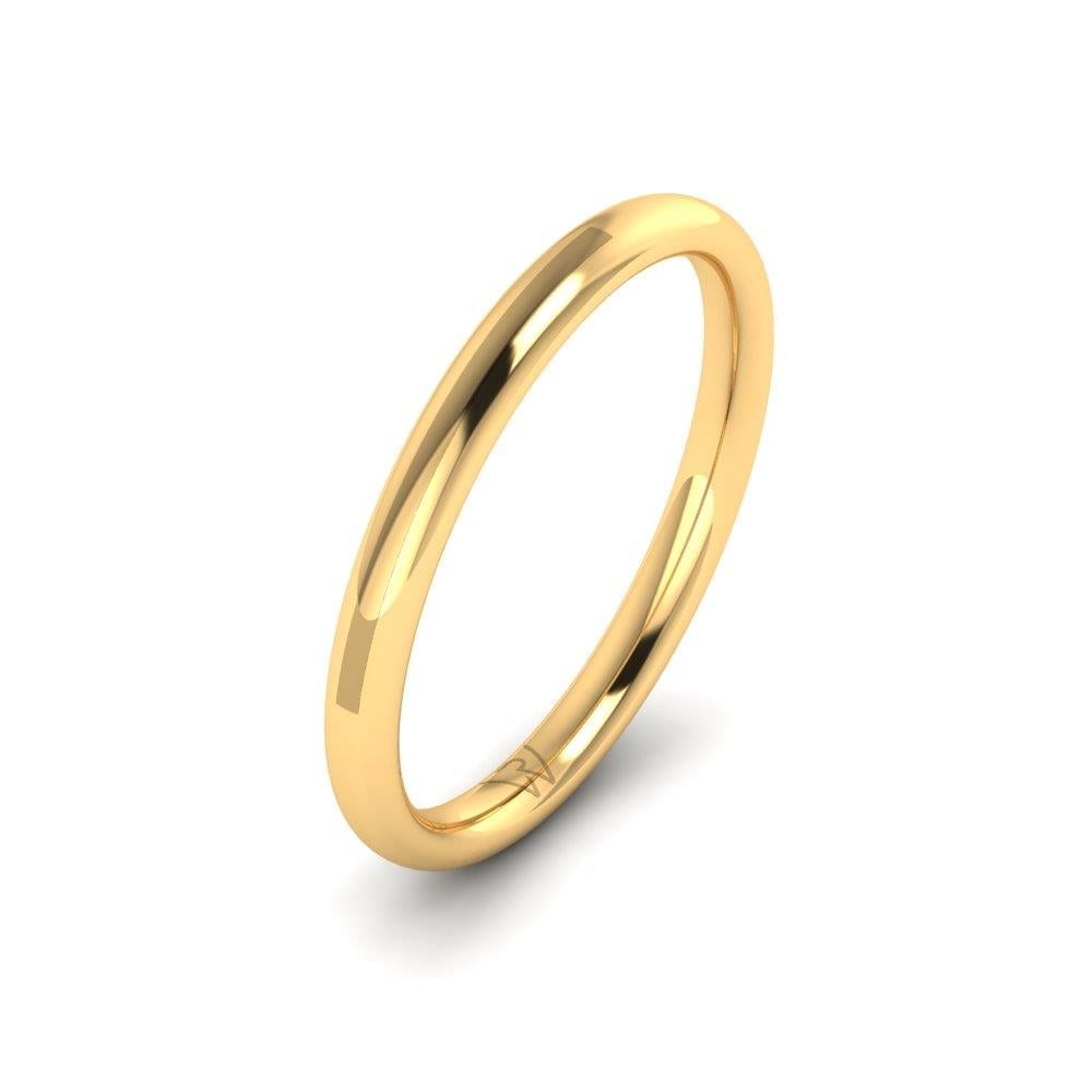 Klassische Eheringe für Männer Joyfulbloom Gelbgold 