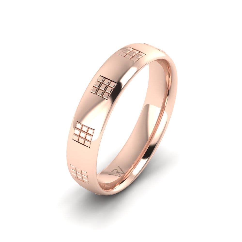 Moderne Herren-Eheringe Pureglow Roségold 