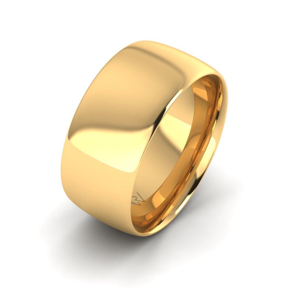 Klassische Eheringe für Herren aus weichem Gelbgold 