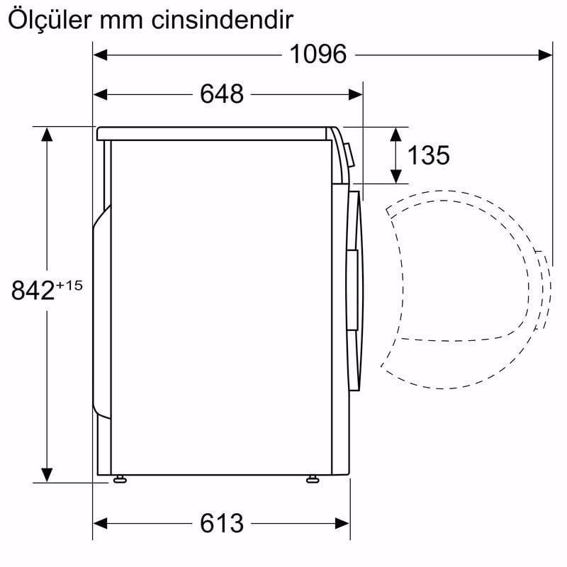 Bosch WQG241A0TR 9 Kg A++ Beyaz Çamaşır Kurutma Makinesi