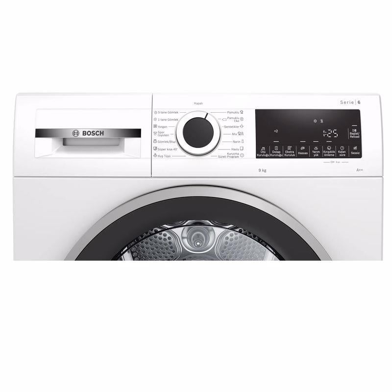 Bosch WQG241A0TR 9 Kg A++ Beyaz Çamaşır Kurutma Makinesi
