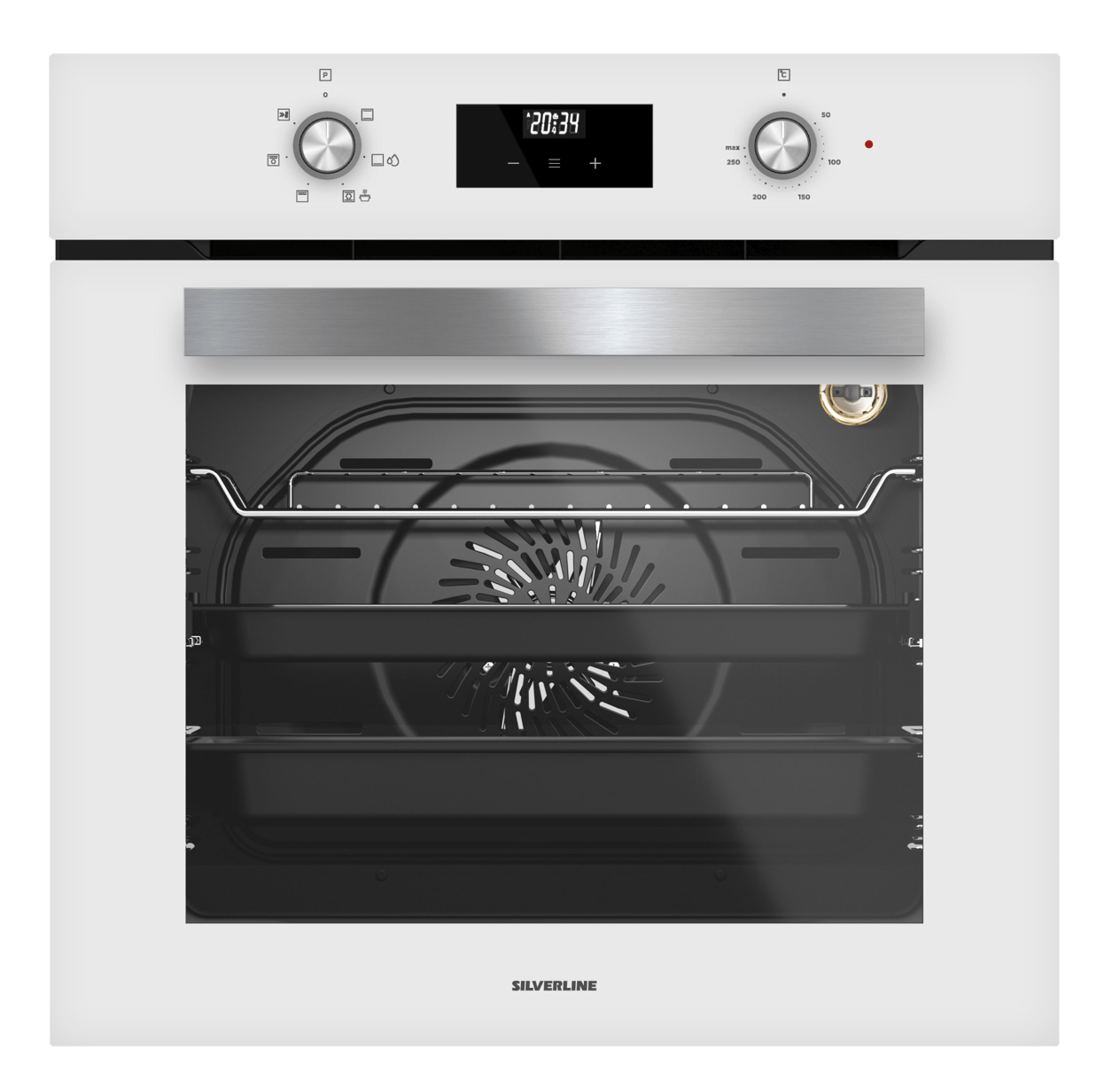 Silverline BO6502W02 Beyaz Cam Ankastre Fırın
