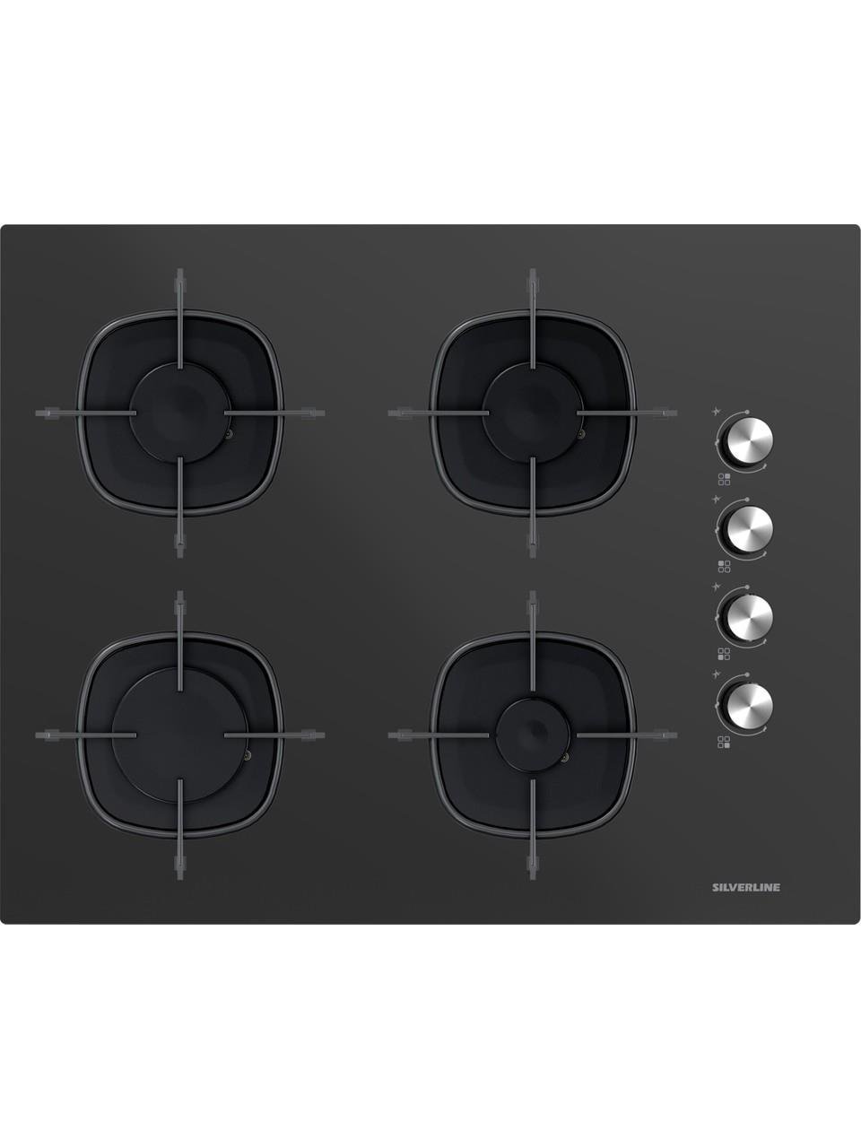 Silverline CS5665B01 Siyah Cam Ankastre Ocak 65 cm
