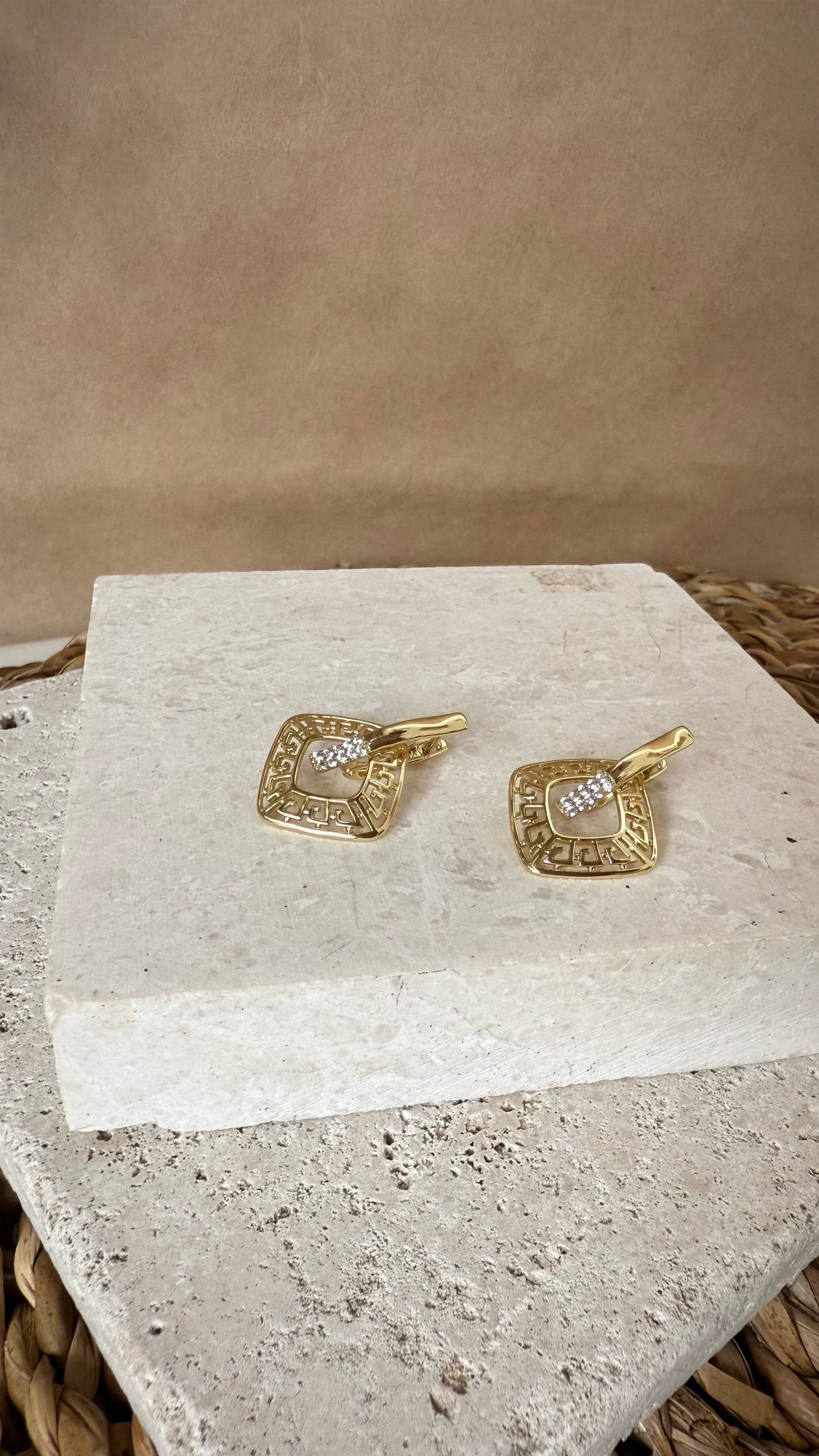 Xuping Gold Renk 14k küpe
