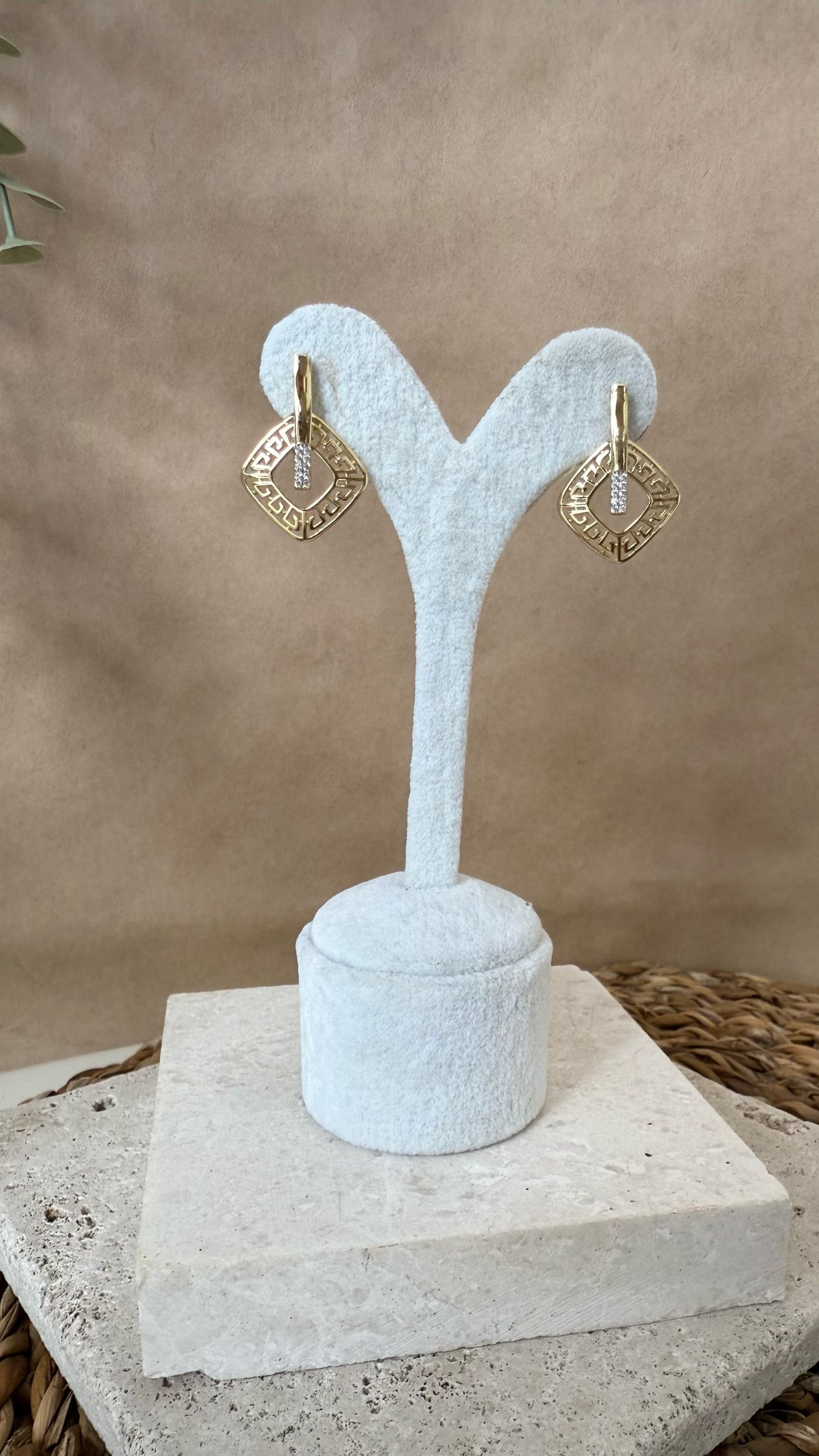 Xuping Gold Renk 14k küpe