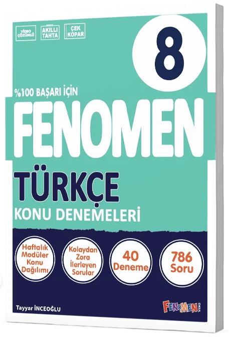 8. Sınıf Fenomen Türkçe 40'lı Konu Denemeleri