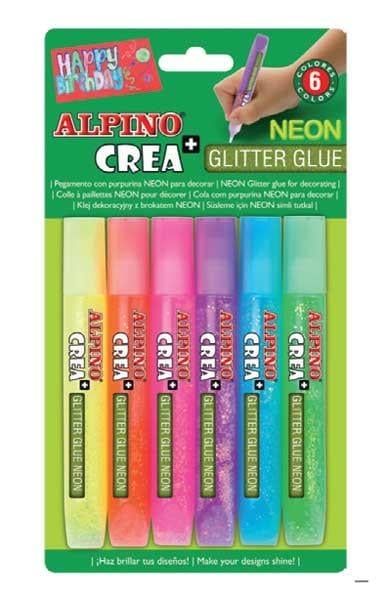 ALPİNO DE-008 CREA GLITTER GLUE 6LI