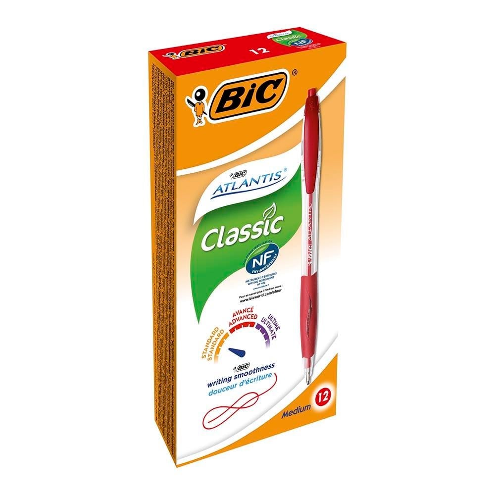 BİC ATLANTİS CLASS 1,0 TÜK.KAL KIRMZI 12Lİ 8871331