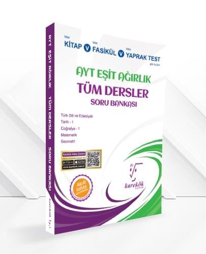 Karekök Yayıncılık AYT Eşit Ağırlık Tüm Dersler Soru Bankası Karekök 
