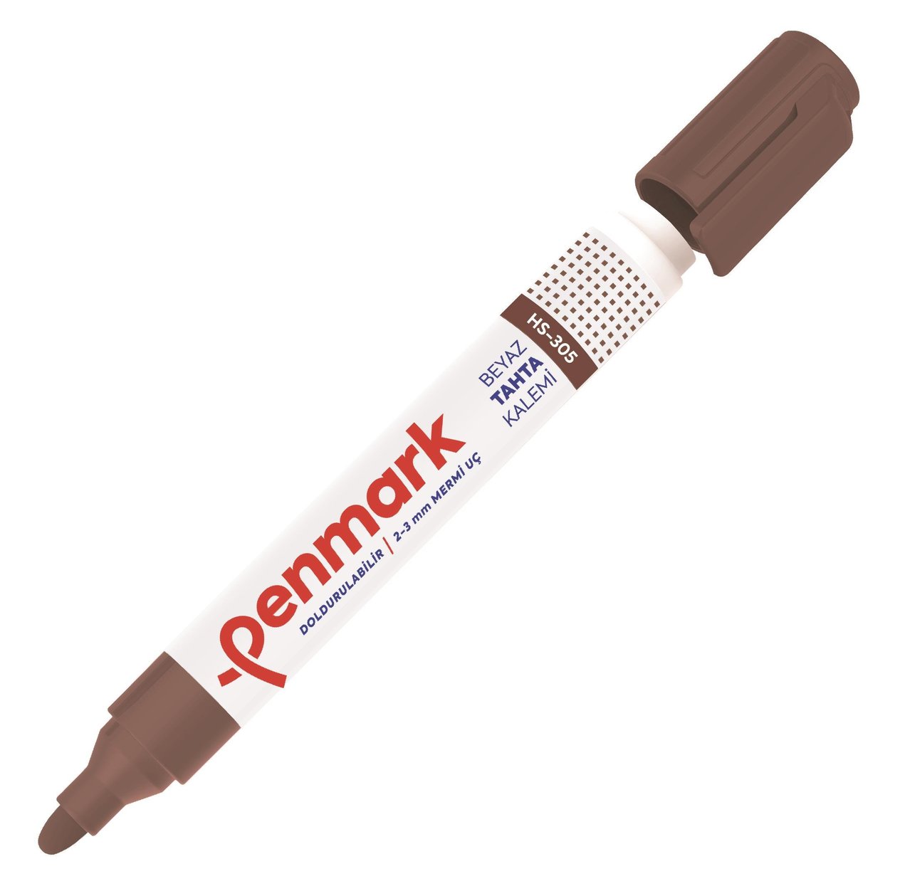 PENMARK HS305 08 BEYAZ TAHTA KALEMİ KAHVERENGİ