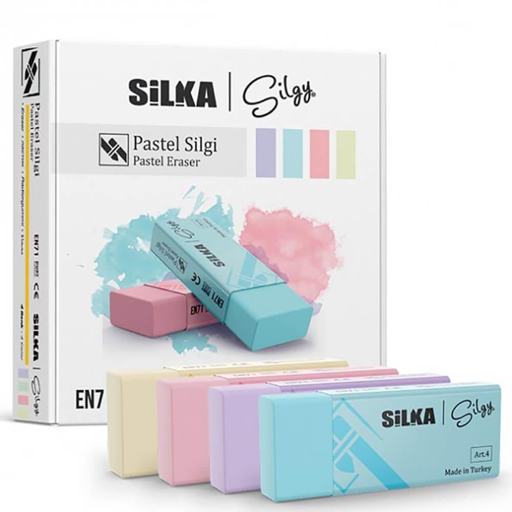 SİLKA ART-44 PASTEL RENKLİ SİLGİ 24LÜ