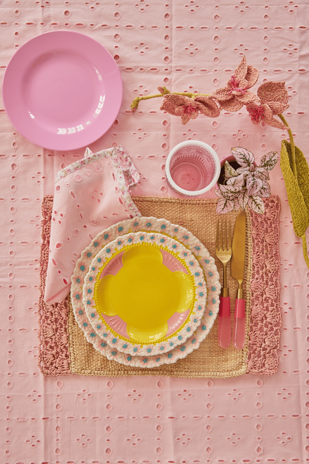Paslanmaz Çelik Bıçak - Pembe