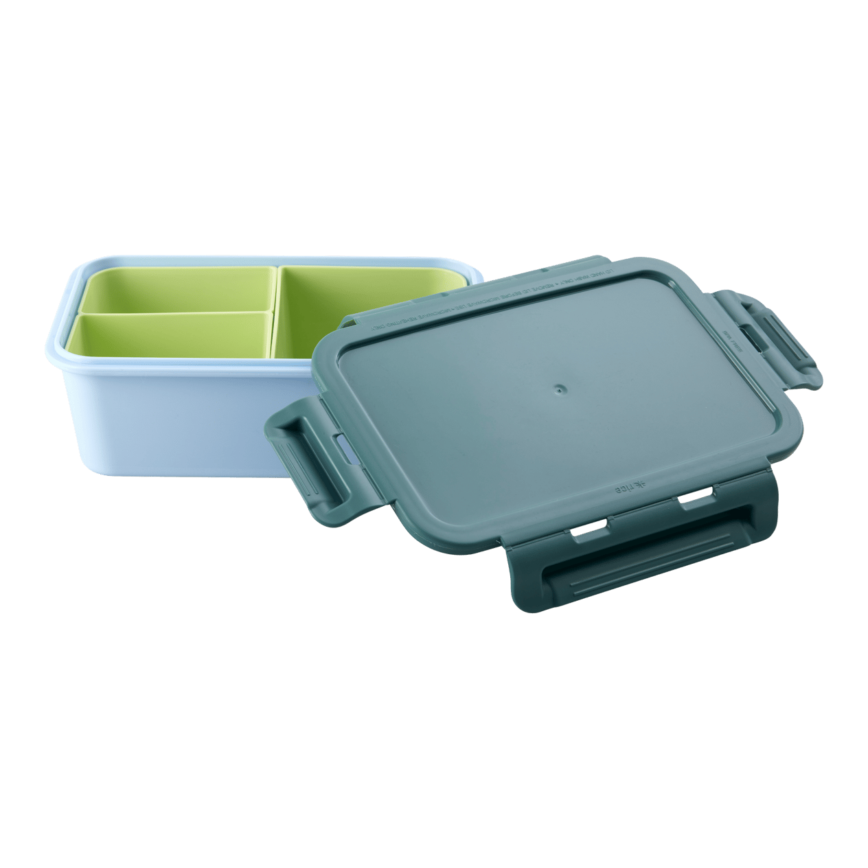Plastik Lunchbox - Yeşil ve Mavi