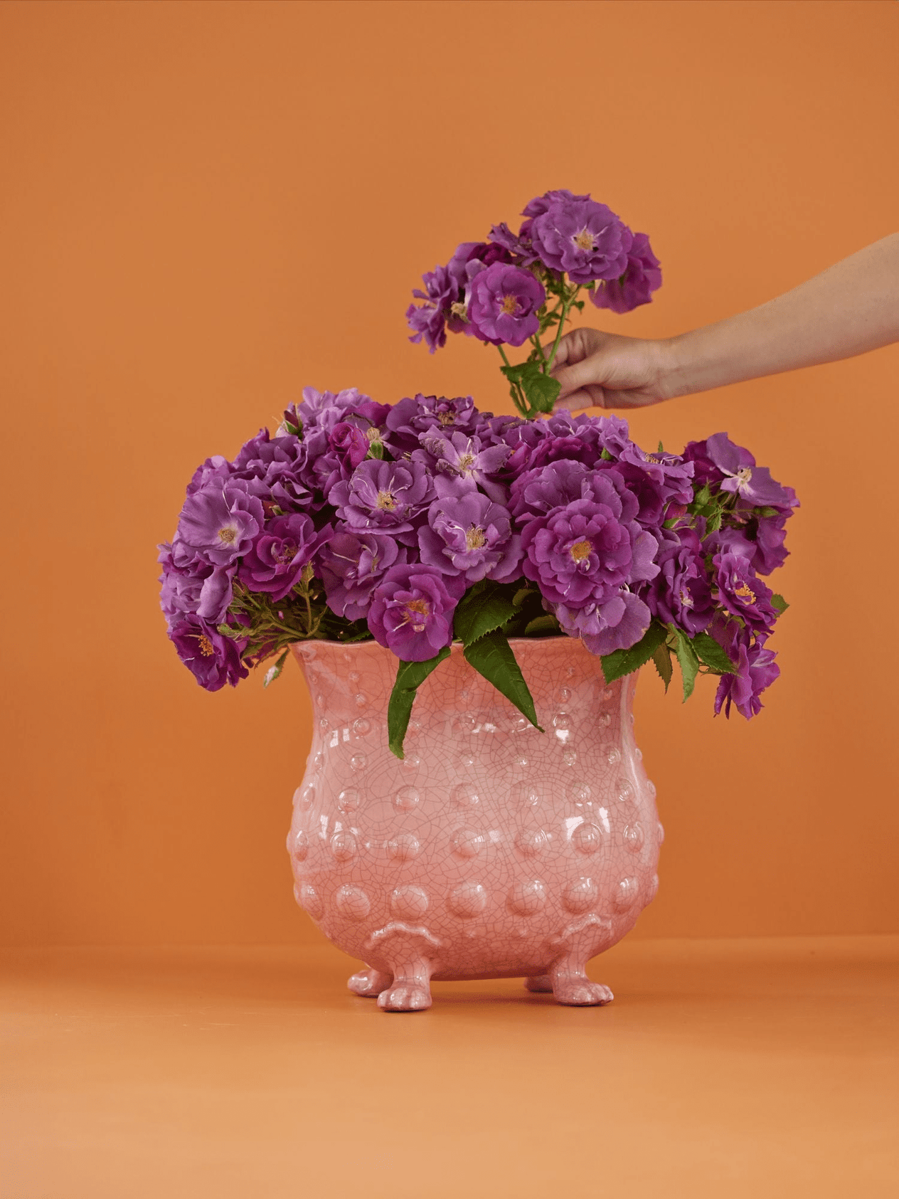XL Seramik Saksı - Soft Pembe