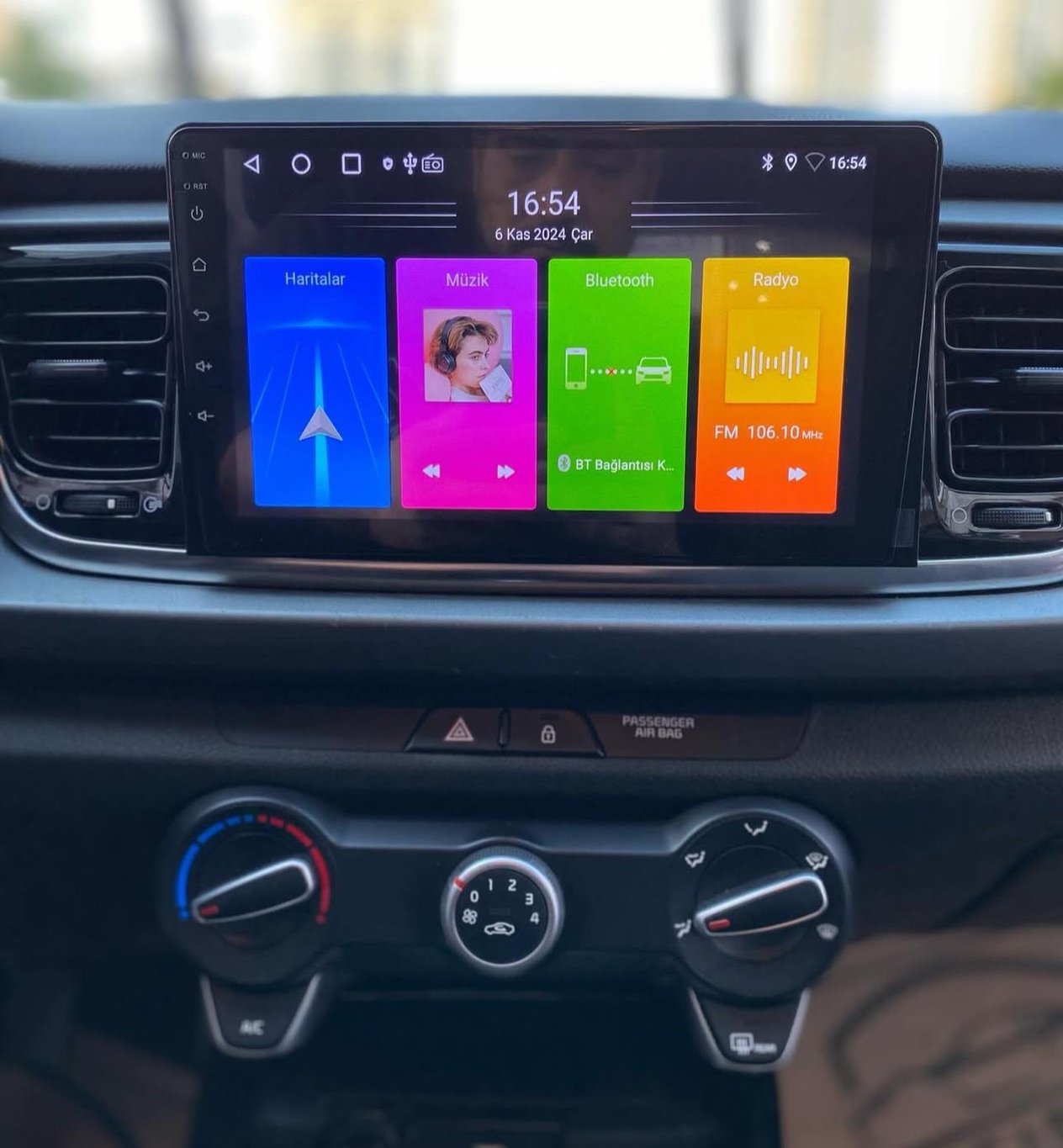 Kia Rio Android 13 Multimedya Sistemi 2017-2020 MODEL (Ultra HD Geri görüş Kameralı)