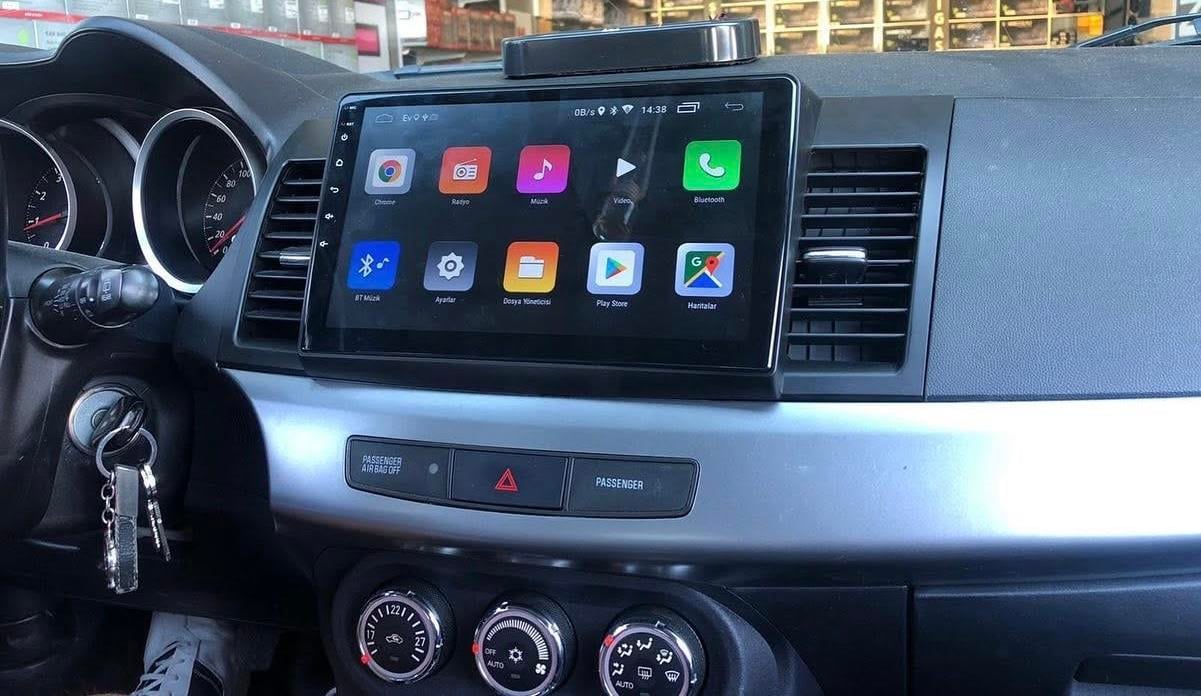 Mitsubishi Lancer Android 13 Multimedya Sistemi 2007-2012 MODEL (Ultra HD Geri görüş Kameralı)