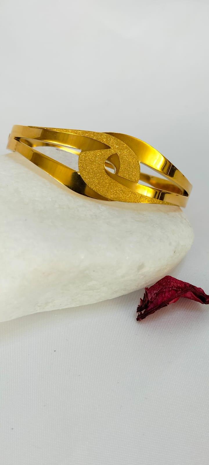 ÇELİK GOLD KAPLAMA, KUYUMCU MODEL KELEPÇE